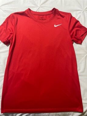 Nike Red Dri-FIT Tee with Black Logo